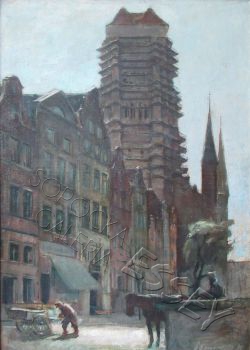  Kościół Mariacki podczas remontu, 1930