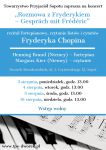 „Rozmowa z Fryderykiem”. Recital fortepianowy, czytanie listów i cytatów F. Chopina